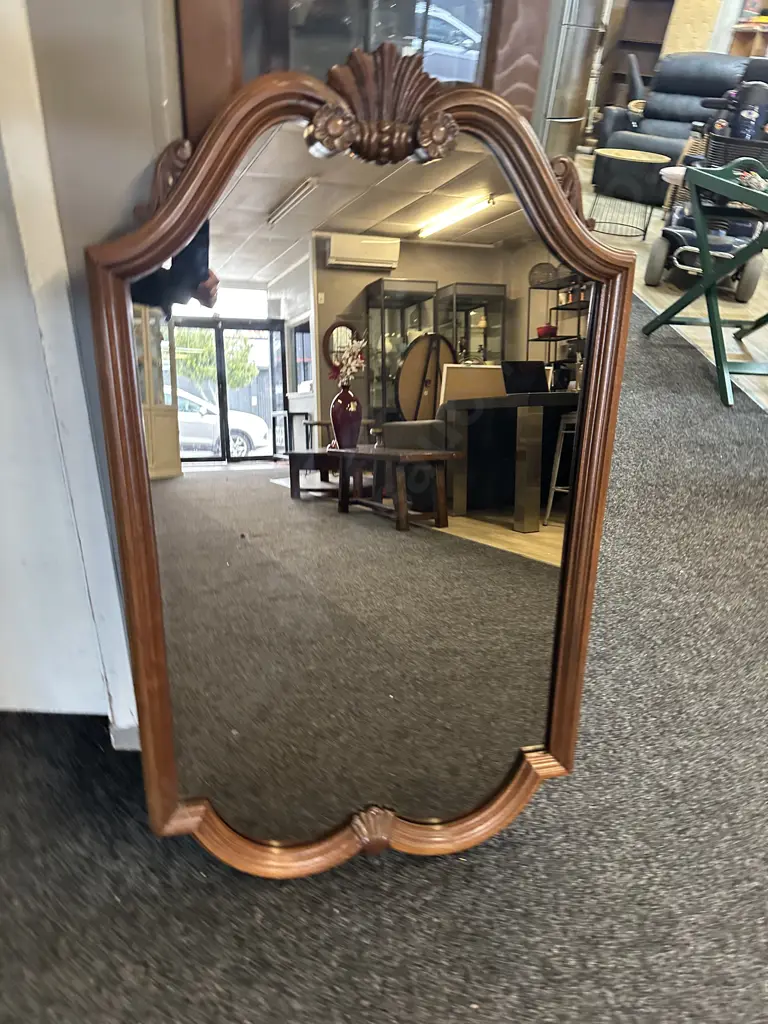 Mahogany Framed Mirror H109 W62cm. Image 1++