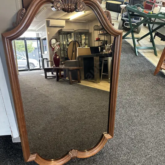 Mahogany Framed Mirror H109 W62cm.