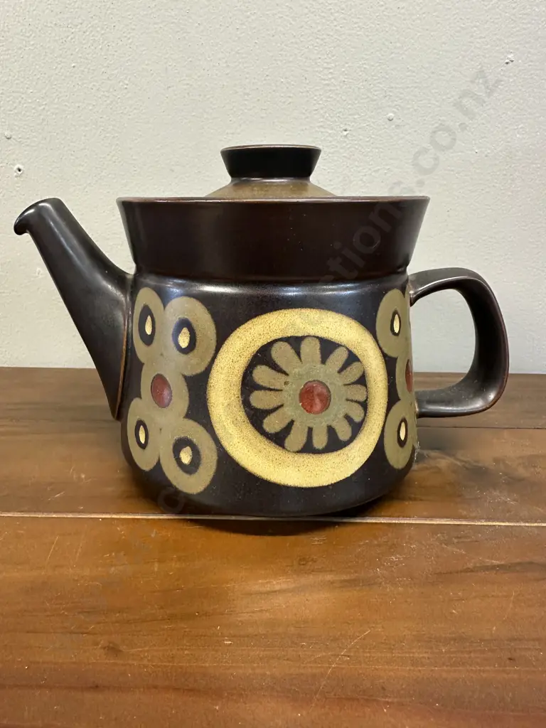 Vintage Denby Stoneware Arabesque Tea Pot Image 1++