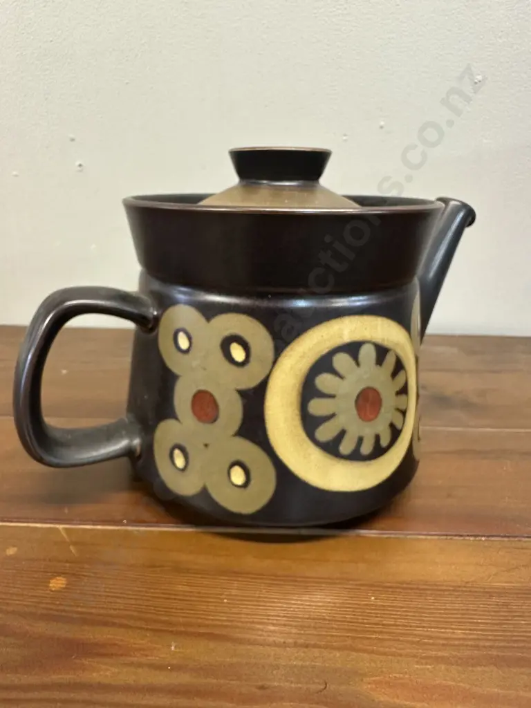 Vintage Denby Stoneware Arabesque Tea Pot Image 1++