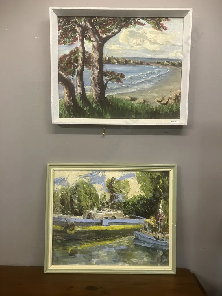Pair of Framed Original Paintings. 40 x 49cm Image 1++