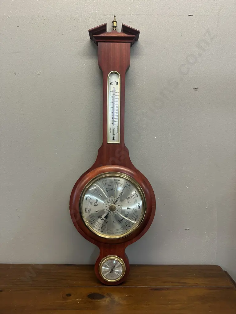 Vintage German Wall Hung Barometer H72cm. Image 1++