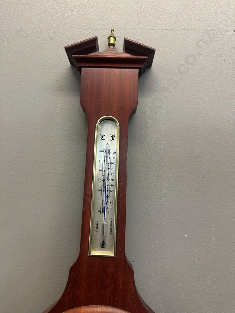 Vintage German Wall Hung Barometer H72cm. Image 1++