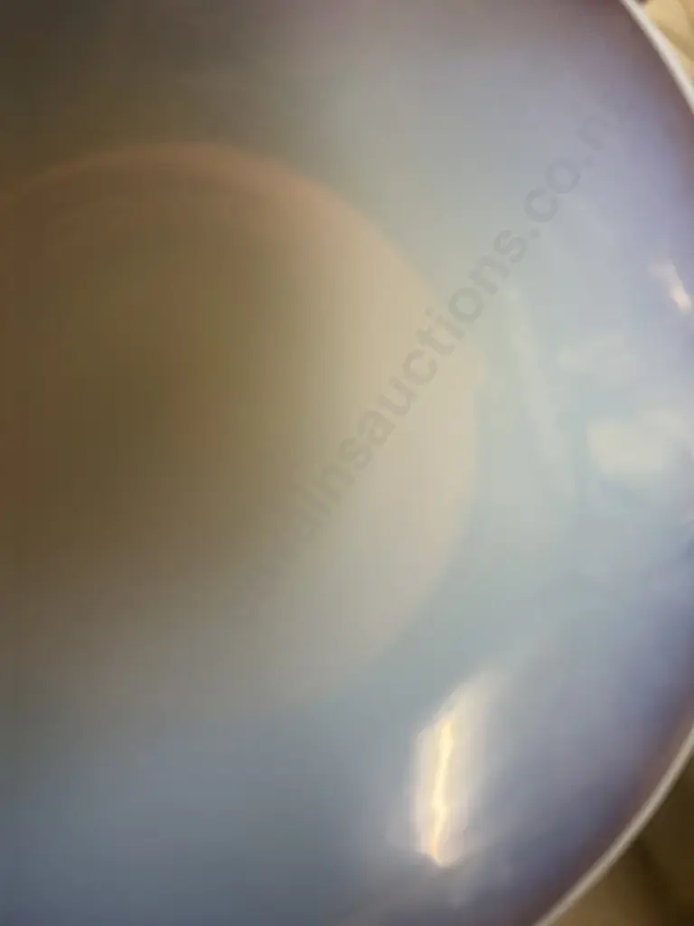 A French Sèvres Opaline Vase Ovoid Baluster-Shaped White With A Pedestal Base. H29cm Image 1++
