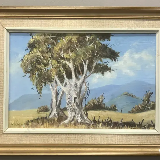 Reginald Phillip Hull '87 (NZ) - "Ureti Landscape" Oil, Signed (Lower Left), 34 x 46cm