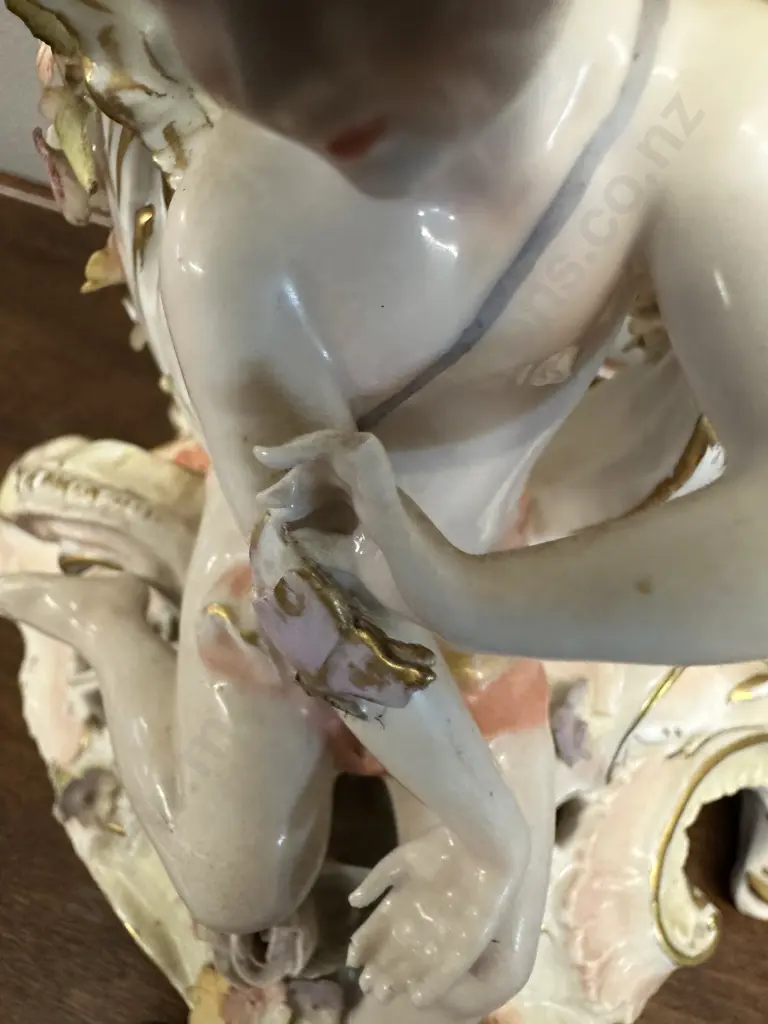 Vintage Meissen Candle Holder (af to finger) H22cm. Image 1++