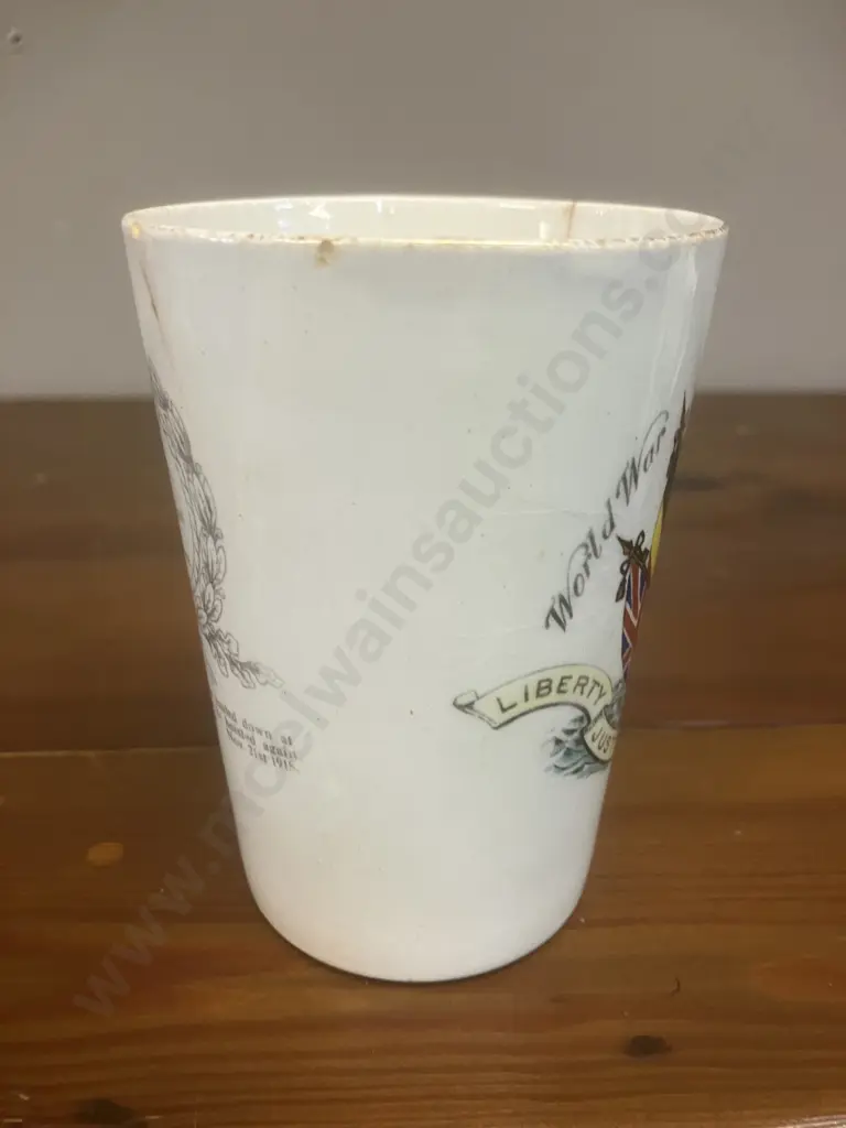 Aynsley China1919 Peace Cup & Chelson China England World War 1914-19 Peace Beaker (Both As Found) Image 1++