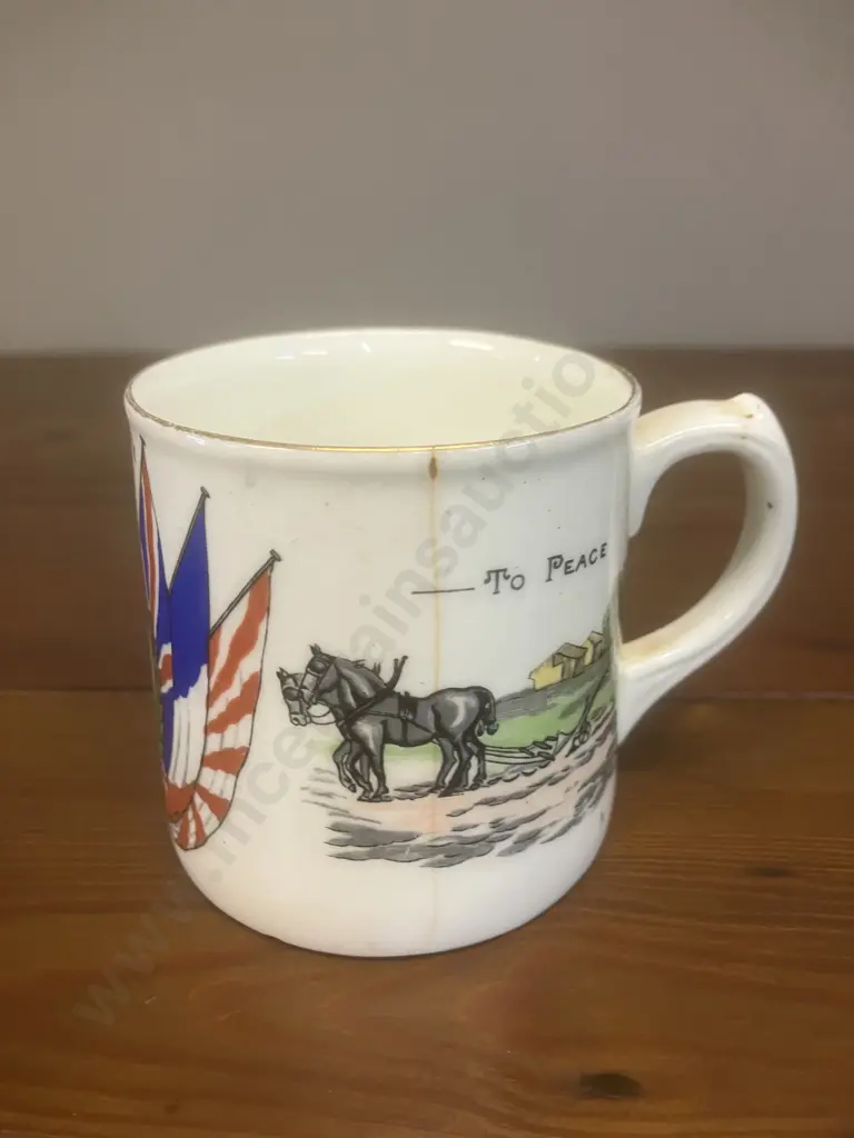 Aynsley China1919 Peace Cup & Chelson China England World War 1914-19 Peace Beaker (Both As Found) Image 1++
