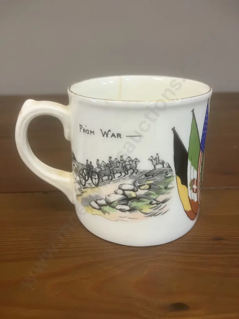 Aynsley China1919 Peace Cup & Chelson China England World War 1914-19 Peace Beaker (Both As Found) Image 1++