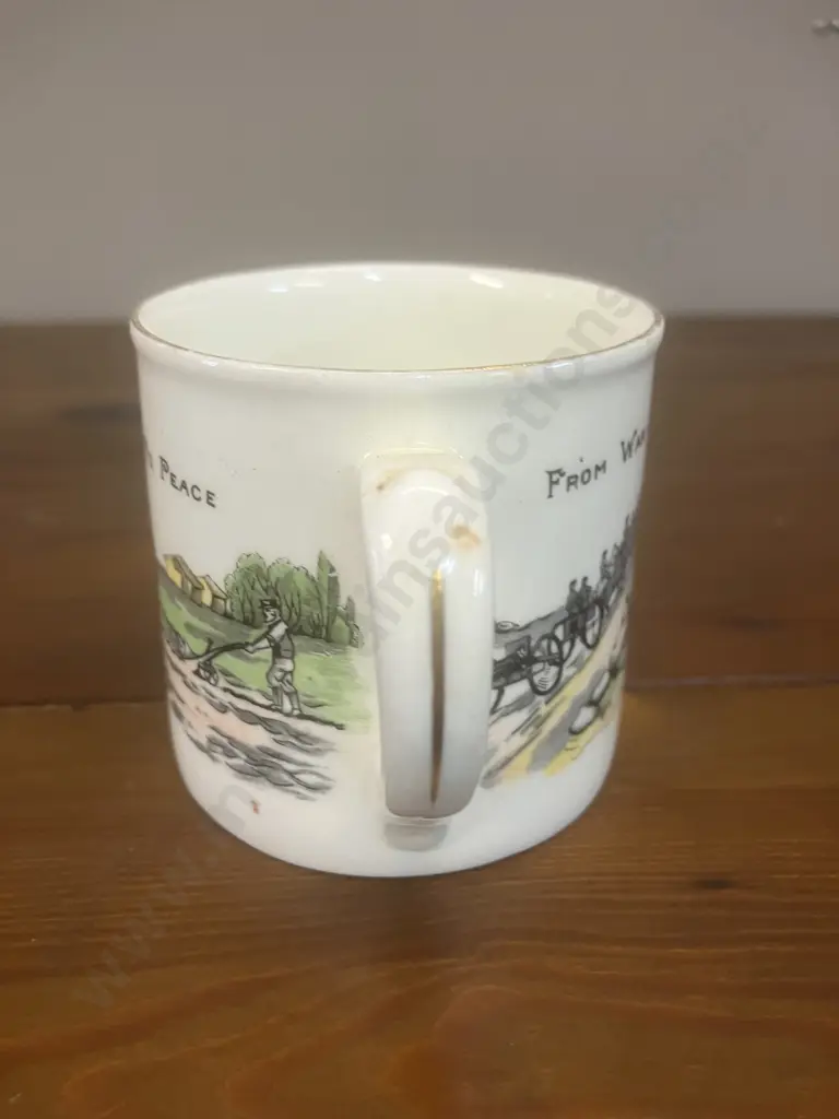 Aynsley China1919 Peace Cup & Chelson China England World War 1914-19 Peace Beaker (Both As Found) Image 1++