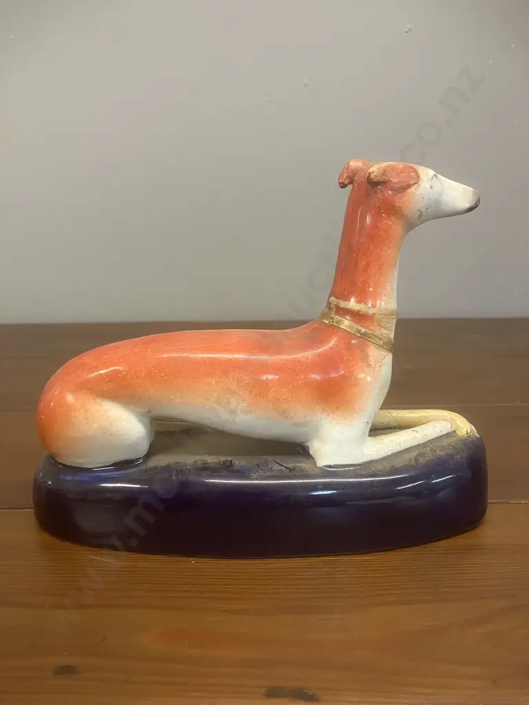 19th Century Antique Staffordshire Dog Quill Holder Image 1++