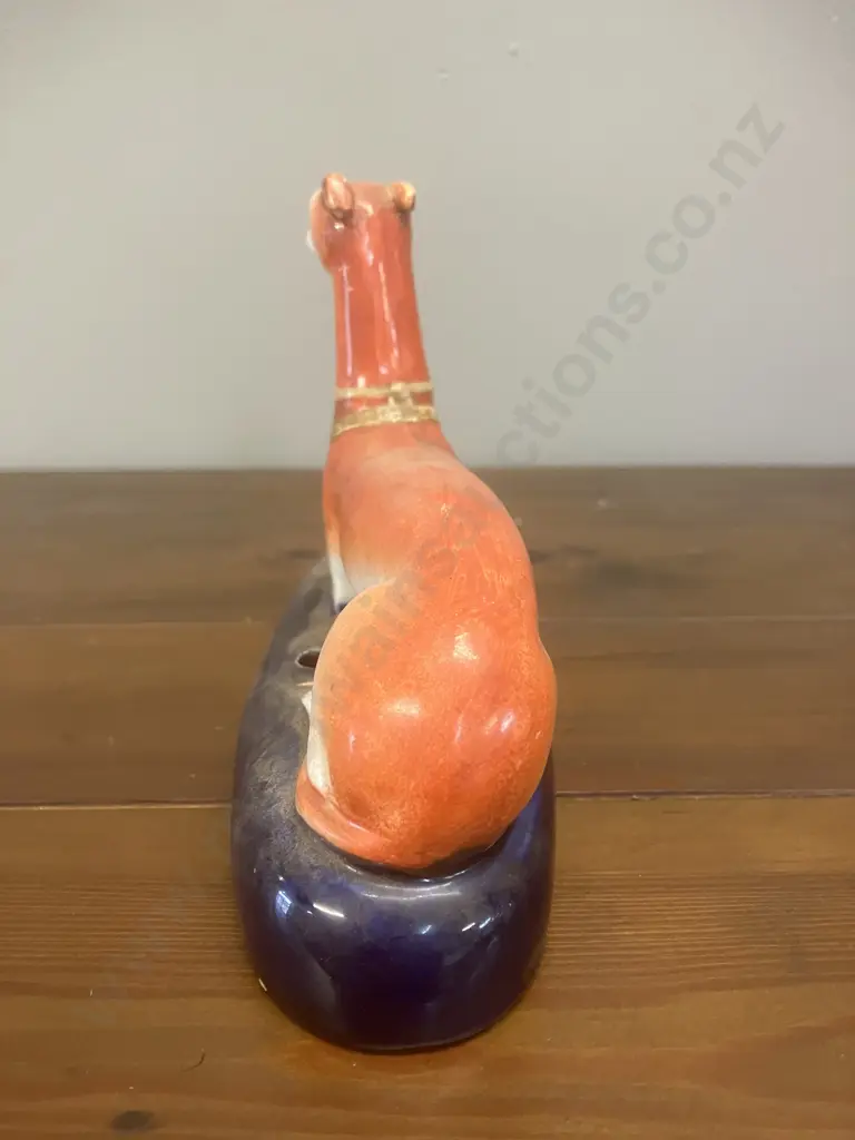 19th Century Antique Staffordshire Dog Quill Holder Image 1++