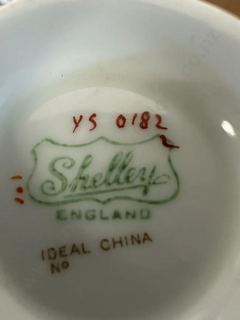 Vintage Shelley 21 Piece Teaset Jasmine Print Pattern # YS 0182 Image 1++