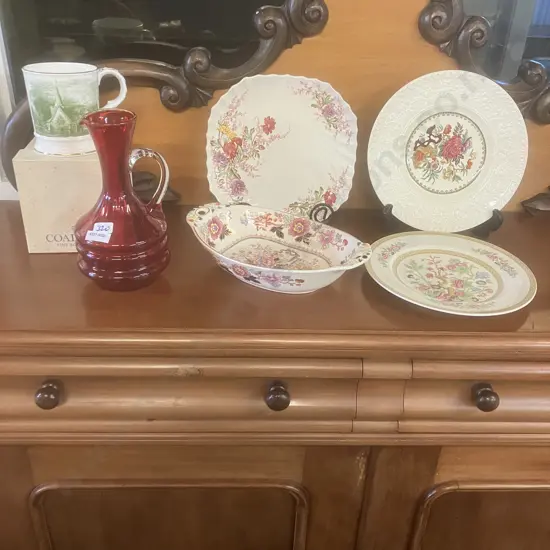 China - Copelands Fairy Dell Plate, Masons Brocade Dish Etc