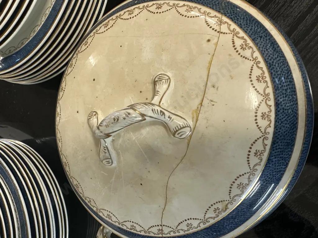Antique Dinnerware Including Plates, Bowls, Jugs, Lidded Serving Dishes & Platters Image 1++