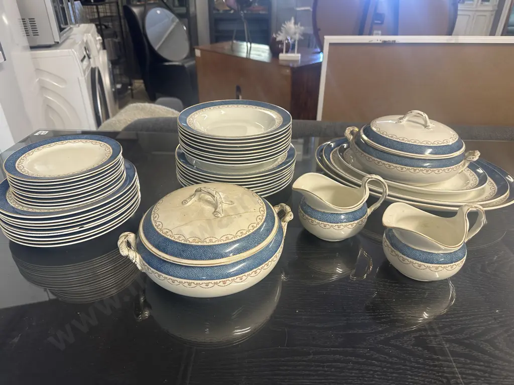 Antique Dinnerware Including Plates, Bowls, Jugs, Lidded Serving Dishes & Platters Image 1++