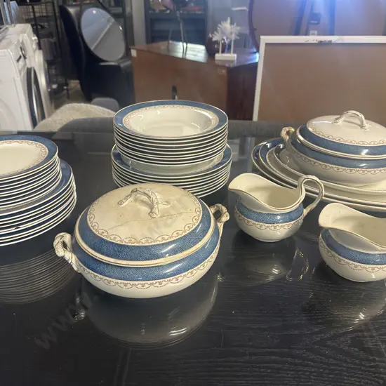 Antique Dinnerware Including Plates, Bowls, Jugs, Lidded Serving Dishes & Platters