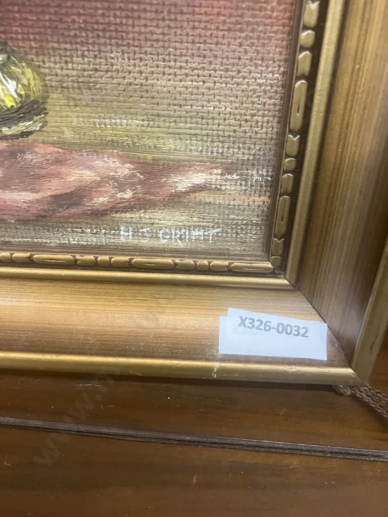 H.J. Grint - Pair of Signed Still Life Paintings, 35 x 29cm Image 1++
