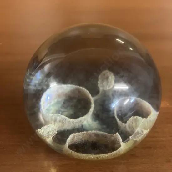 Rare Caithness Limited Edition Paperweight MOONSCAPE Made by Colin Terris 1983. Number 70 of 750