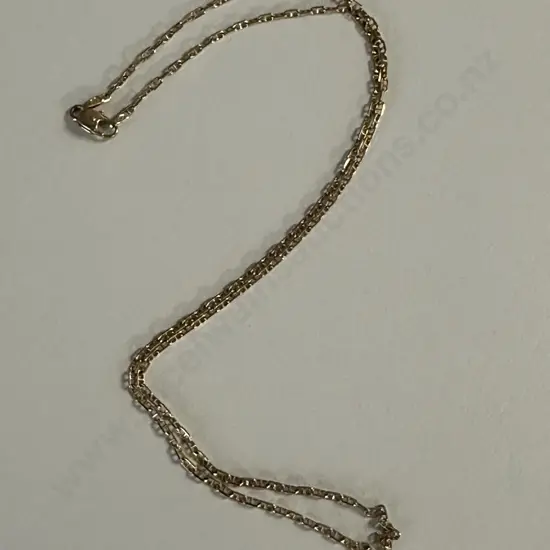 Stamped 375 Gold Necklace