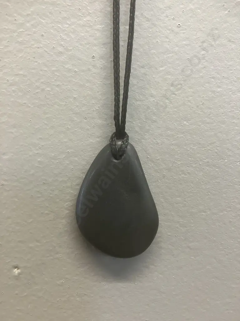 Birdlings Flat (NZ) Carved Touchstone Pendant With Original Box (Carved from Birdlings Flat Beach Stone) Image 1++