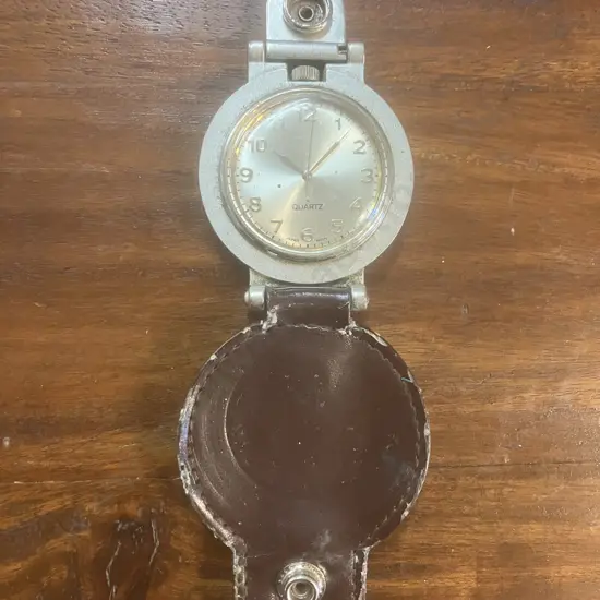 Vintage Quartz Belt Watch With Leather Case