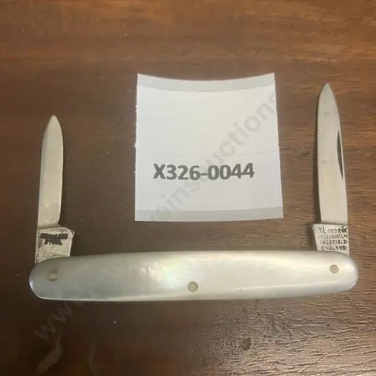 George Wostenholm Sheffield IXL Penknife  - Mother of Pearl 2 Blade Pocket Knife