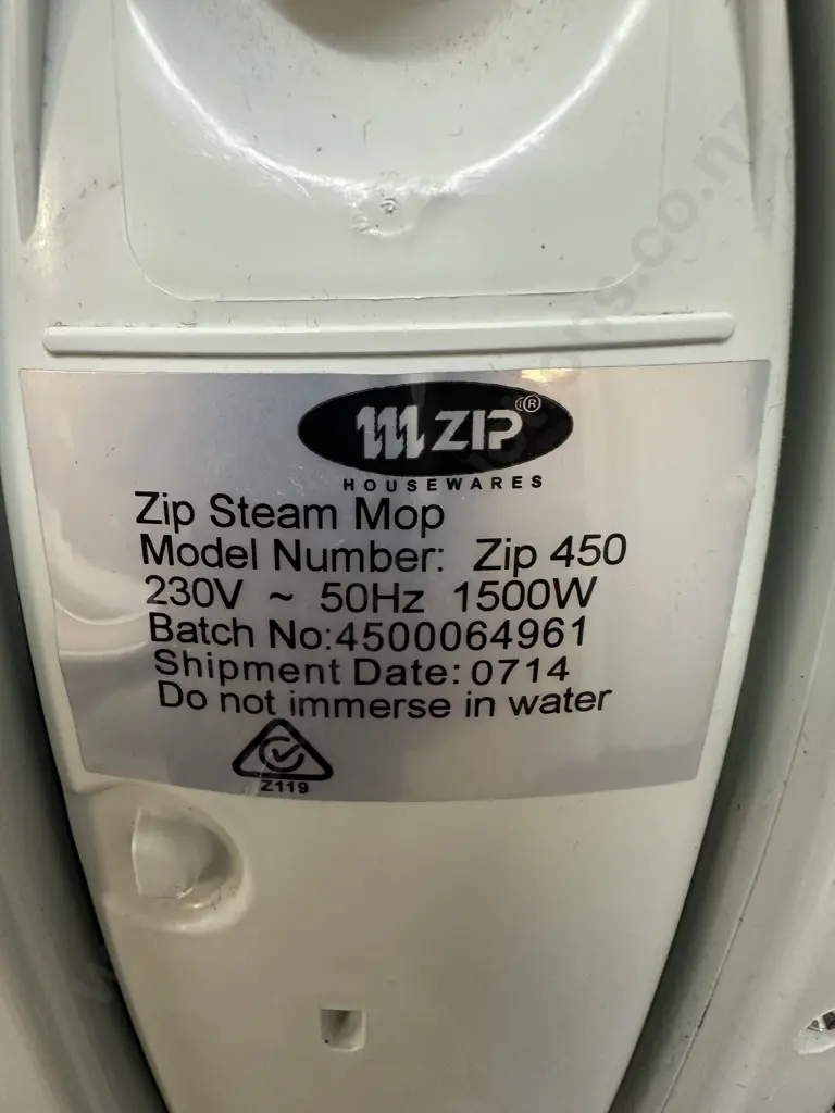 Zip Steam Mop Model # Zip450 Image 1++