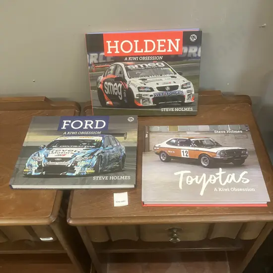 Holden, Ford, Toyota 'A Kiwi Obsession Books' by Steve Holmes, Hardcovers