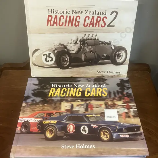 Historic New Zealand Racing Cars & Historic New Zealand Racing Cars 2 by Steve Holmes, Hardcovers