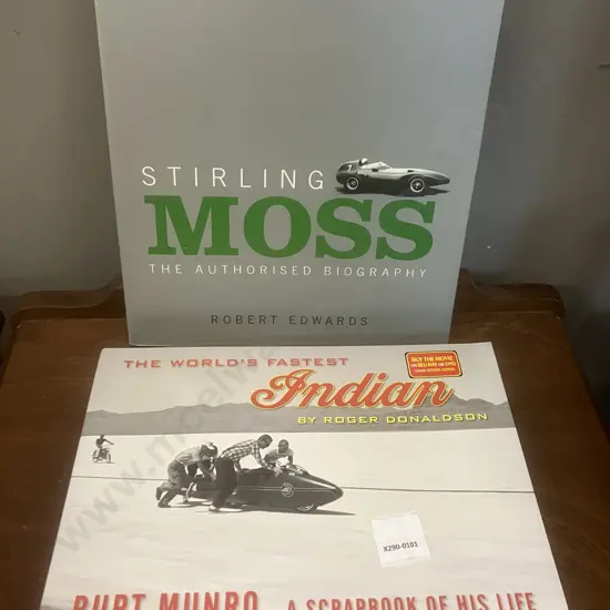 The World's Fastest Indian (Burt Munro) Roger Donaldson & Stirling Moss The Authorised Biography by Robert Edwards 2002