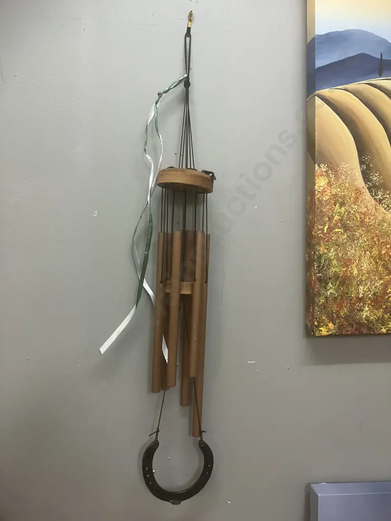 Wind Chime With Horse Shoe Image 1++