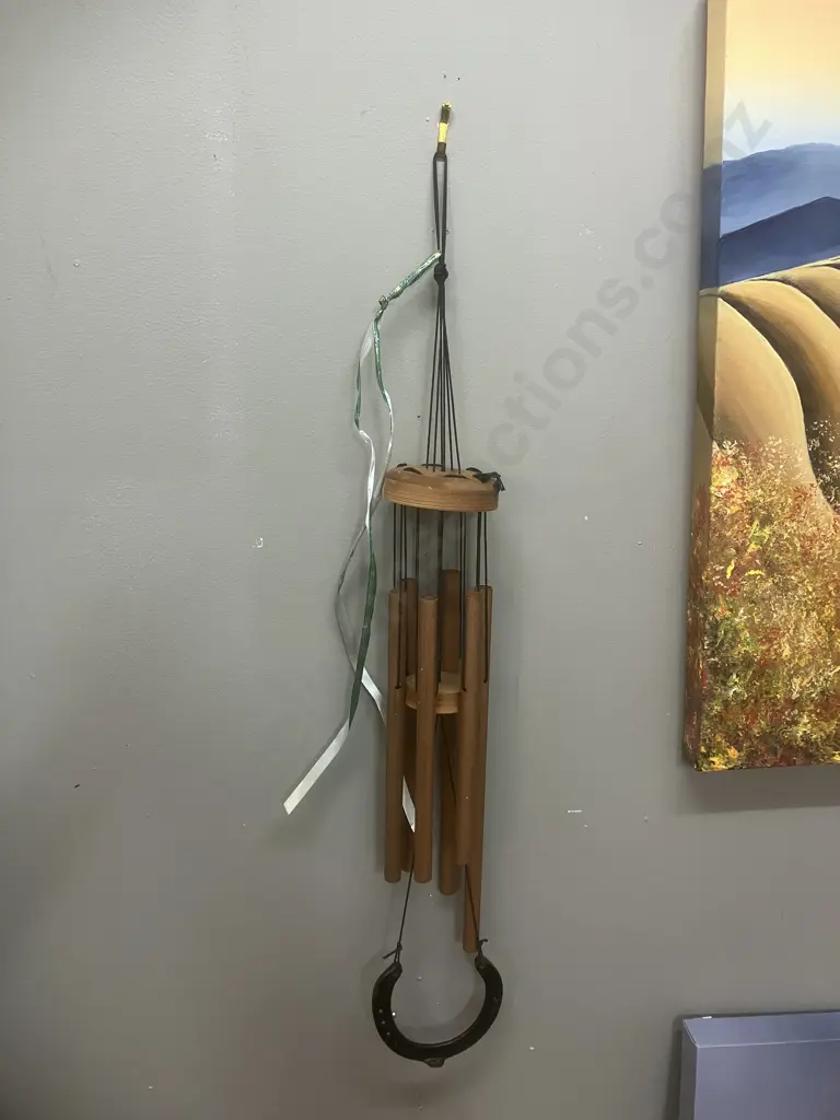Wind Chime With Horse Shoe Image 1++