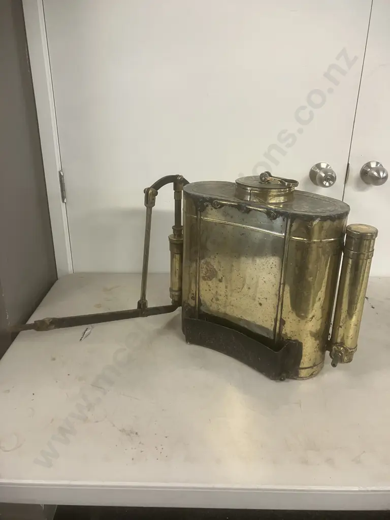 Vintage Brass C.M.W Knapsack Sprayer (AF) Image 1++