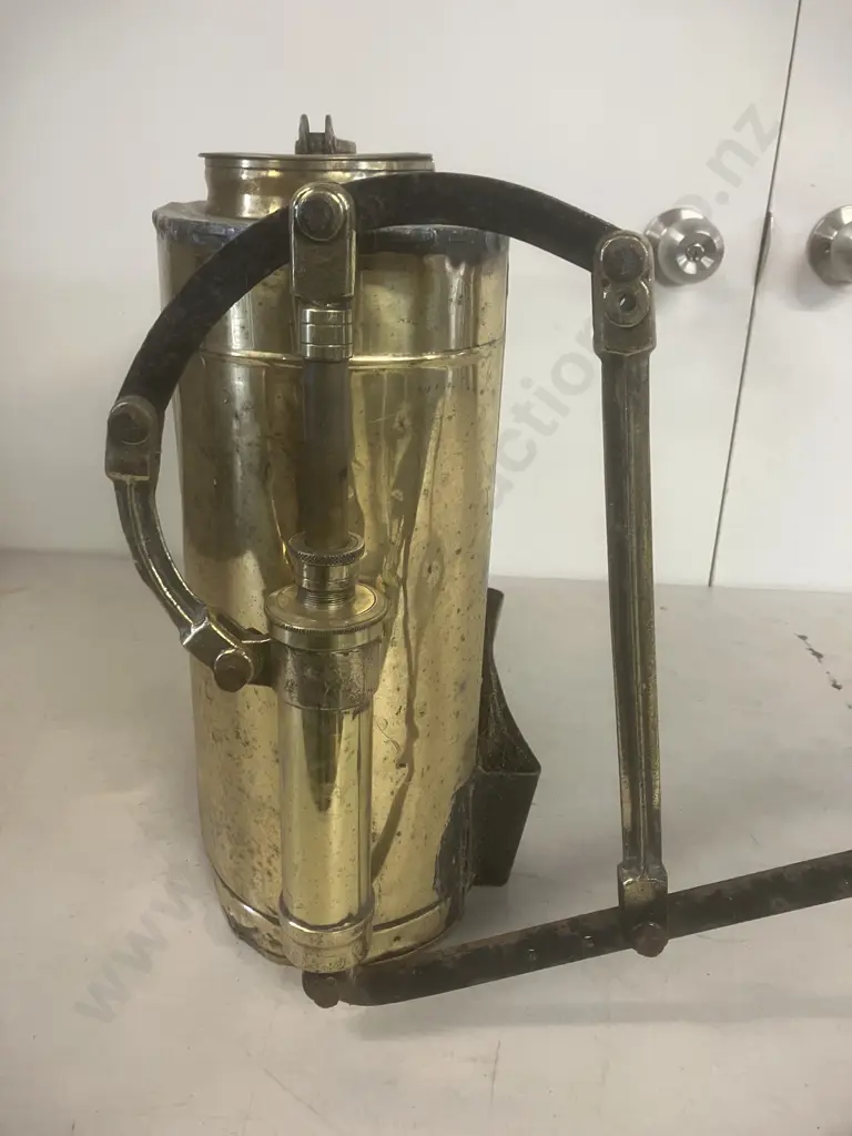 Vintage Brass C.M.W Knapsack Sprayer (AF) Image 1++