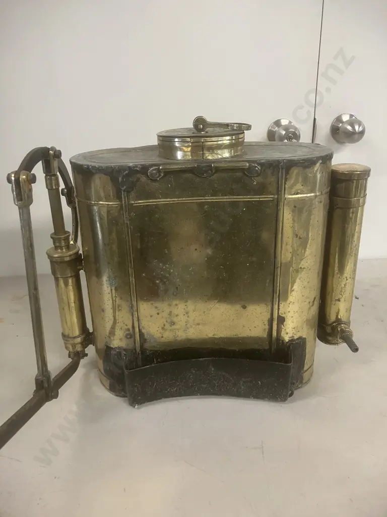 Vintage Brass C.M.W Knapsack Sprayer (AF) Image 1++