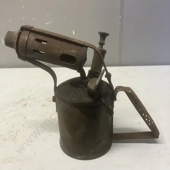 Vintage Primus Kerosene Brass Blow Torch Made In Sweden - 1950's