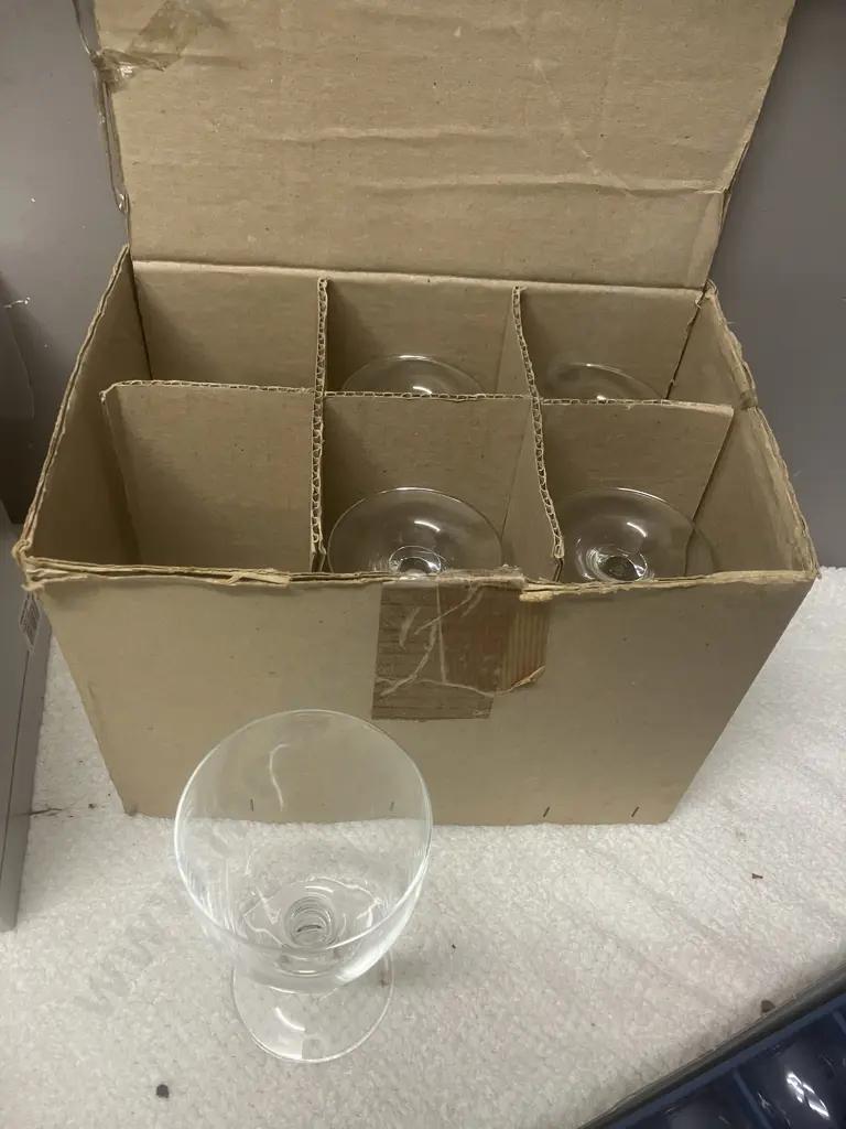 Three Incomplete Boxed Glass Sets Image 1++