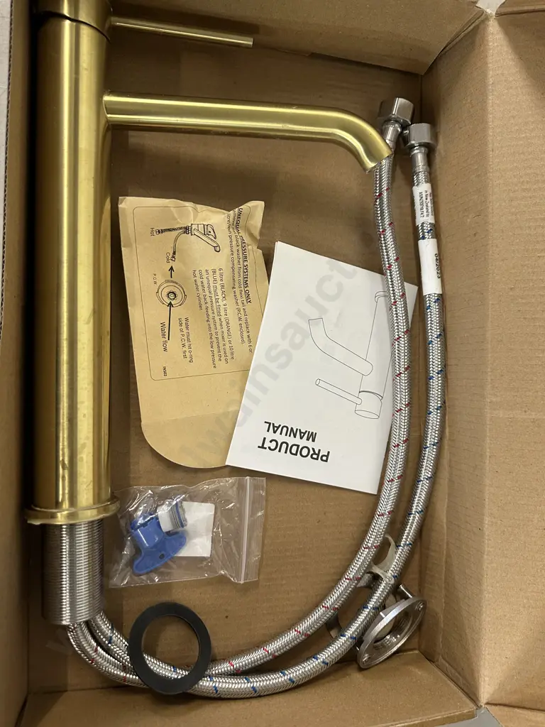 Circo Basin Mixer All Pressures Brushed Gold Image 1++