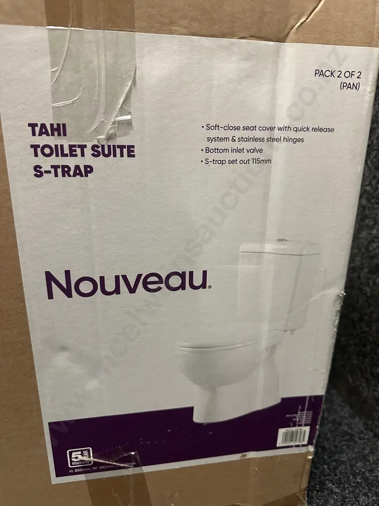 New In Box Nouveau Toilet Suite S.Trap Image 1++