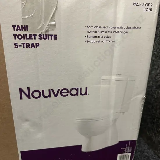 New In Box Nouveau Toilet Suite S.Trap