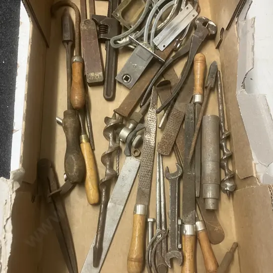 Box Lot - Vintage Tools & Hardware