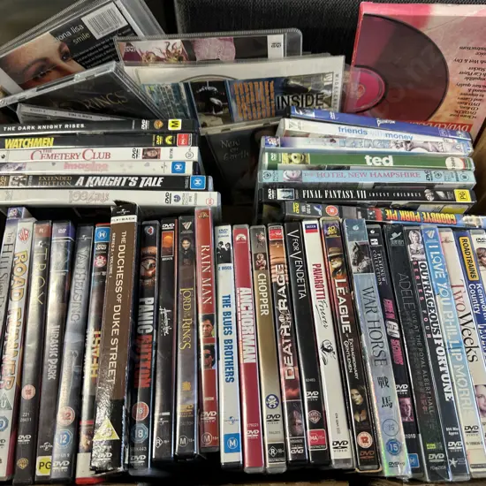 Box Of Assorted Dvds 