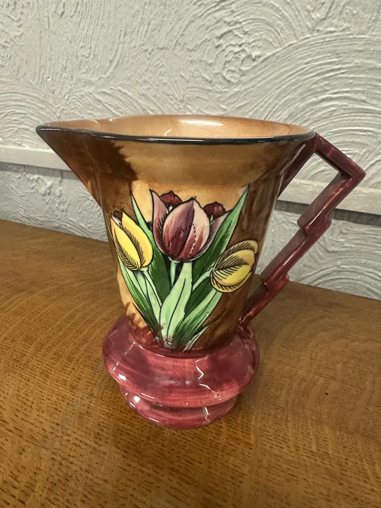 Art Deco H&K Tunstall Tulip Pattern  Pitcher H18cm Image 1++
