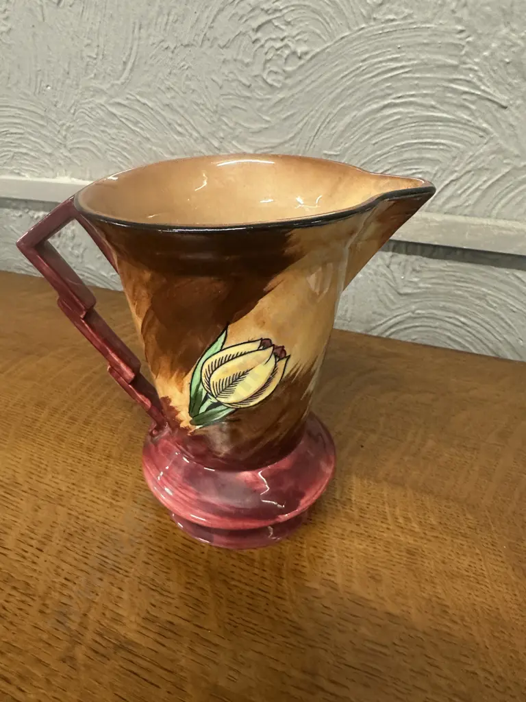 Art Deco H&K Tunstall Tulip Pattern  Pitcher H18cm Image 1++