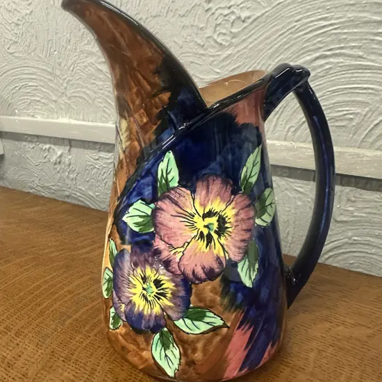 Art Deco H&K Tunstall Viola Pattern Jug H22cm.