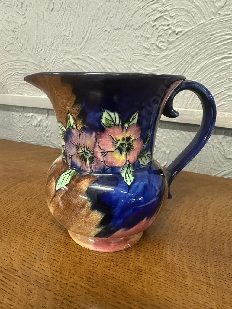 Art Deco H&K Tunstall Viola Pattern Jug H15cm. Image 1++