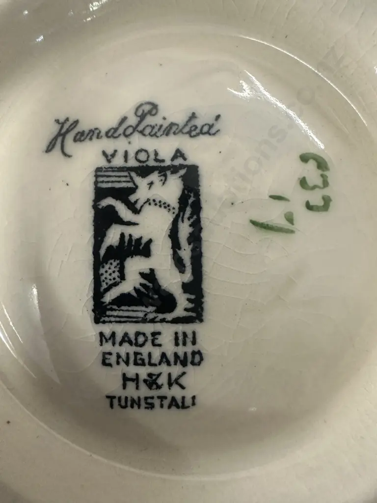 Art Deco H&K Tunstall Viola Pattern Jug H15cm. Image 1++