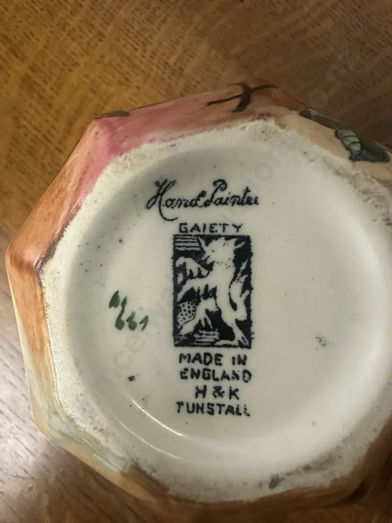 Vintage H&K Tunstall "Gaiety" Jug H12.5cm. Image 1++