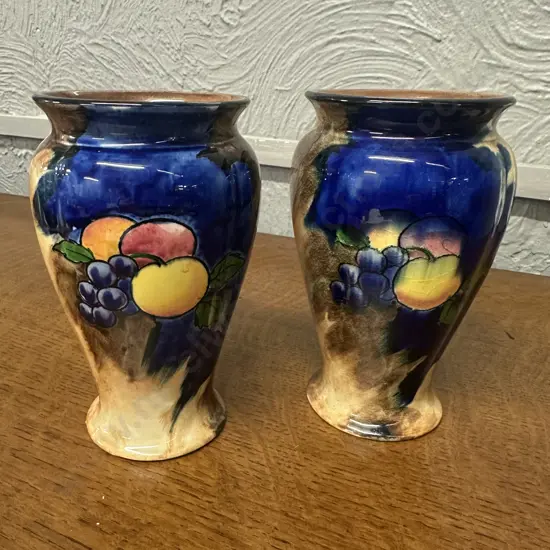 Pair Of Art Deco H&K Tunstall Vases 'Autumn Pattern'